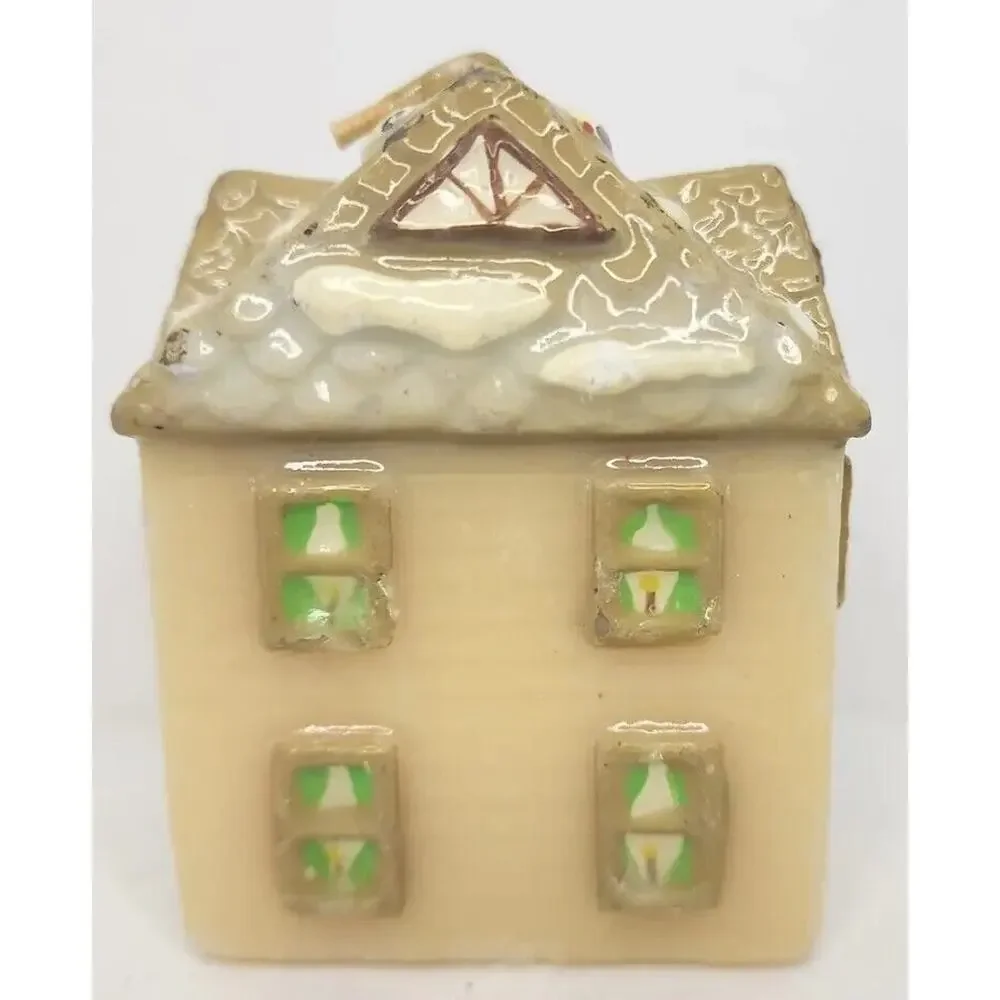 Vintage‎ Russ Berrie Christmas House Candle 3